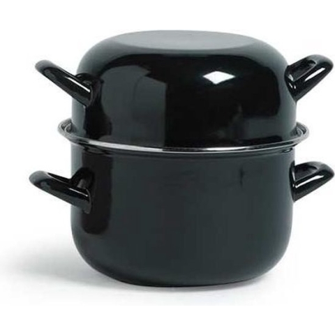 Cosy&Trendy Mosselpan - Ø 24 cm - 2,6 kg - Zwart - Geschikt voor Inductie