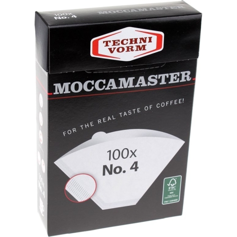 Moccamaster Filters - Koffiefilters - Wit - Nr. 4 - 100 stuks