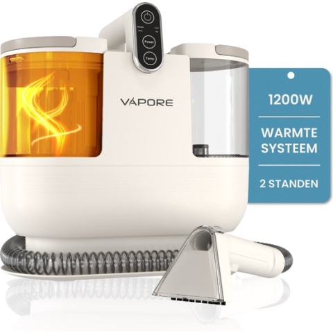 Vapore Tapijtreiniger - Draagbare Vlekkenreiniger - 1200W - Bank Reinigen Machine - Met Zuigvermogen - Zetelreiniger - Bank Reiniger - Apparaat