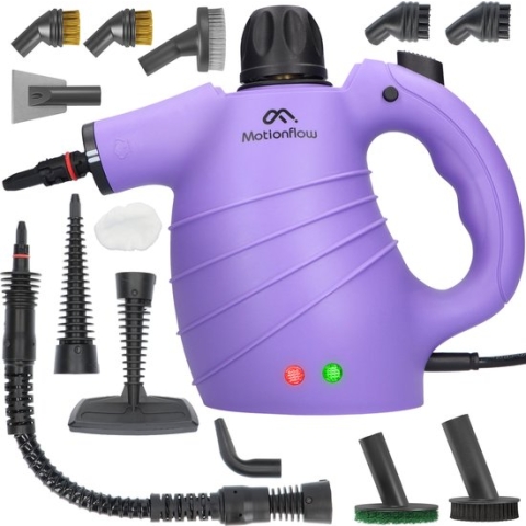 Motionflow 12-in-1 Stoomreiniger Pro - Handstoomreiniger voor kleding - 1150 Watt handstomer - 450 ML - 12-Delige accessoires Set