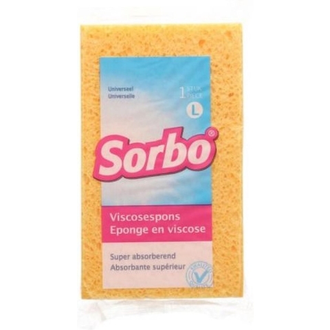 "Sorbo Viscose - Spons Medium Formaat - 1 Stuk - Super Absorberend"