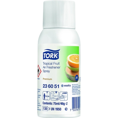 Tork luchtverfrisservulling 236051 Tropical Fruit 12x75ml