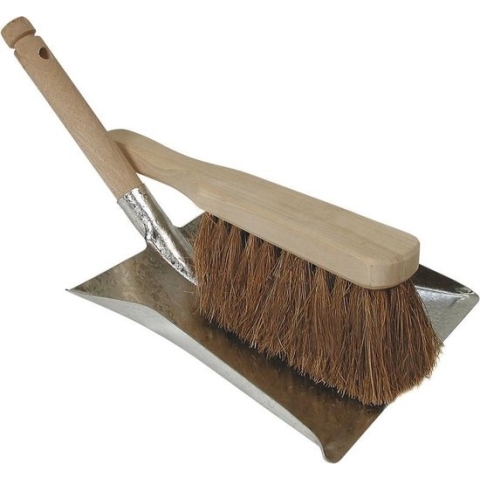 Stoffer en Blik set voor buiten - Hout/metaal