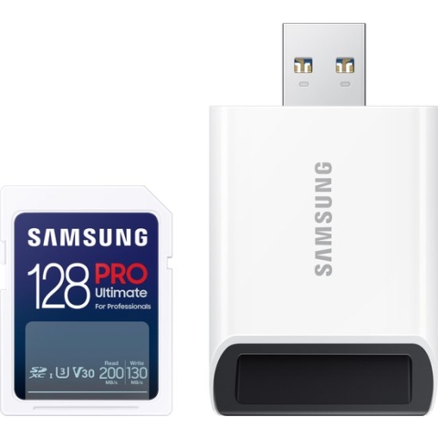 Samsung SD PRO Ultimate - SDXC Geheugenkaart – 128GB – Met Kaartlezer