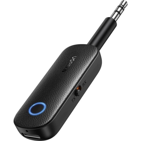 UGREEN Auto Bluetooth 5.0 Auto Transmitter & Receiver met 3.5mm AUX Zwart (Airpods met Playsation 5 Adapter)