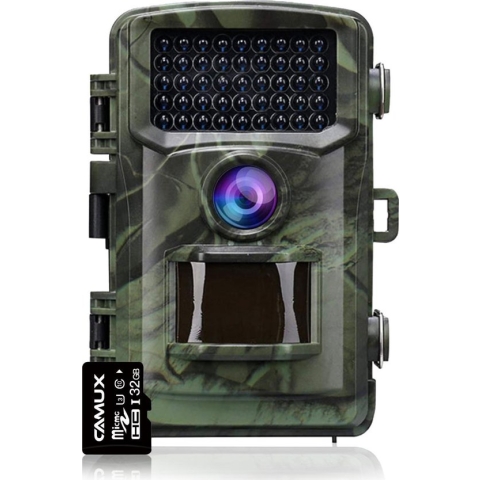 CAMUX Professionele Wildcamera 16MP met Nachtzicht - Wildlife camera - Incl. 32GB SD Kaart