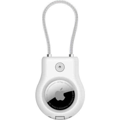 Belkin - Beschermende houder met staalkabel voor AirTag - Wit