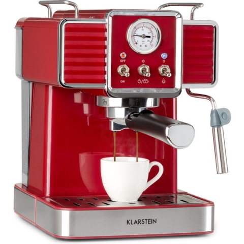 Klarstein Gusto Classico Espressomaker - Volautomatische espressomachine 1350W - 20 Bar - 1,5L