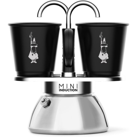 Bialetti Mini Express - Percolator - 2 kops - inductiegeschikt - met 2 kopjes