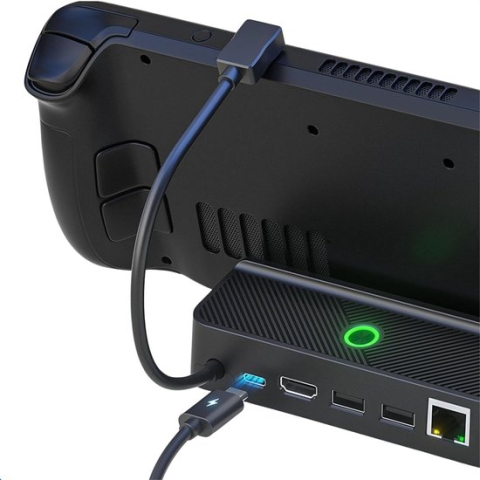 Steam Deck Dock | Docking station 5 in 1 | Geschikt voor mobiel, iPad, tablet en Asus Rog Ally | 4k HDMI | Ethernet | 2 x USB | USB C