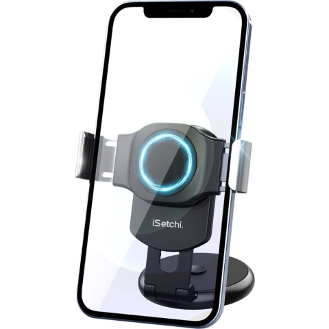 iSetchi Telefoonhouder Auto Dashboard Plakker - Voor Achterzijde Tesla Model 3 Scherm en alle Auto Dashboards - GSM / Mobiel Houder - Autohouder Telefoon