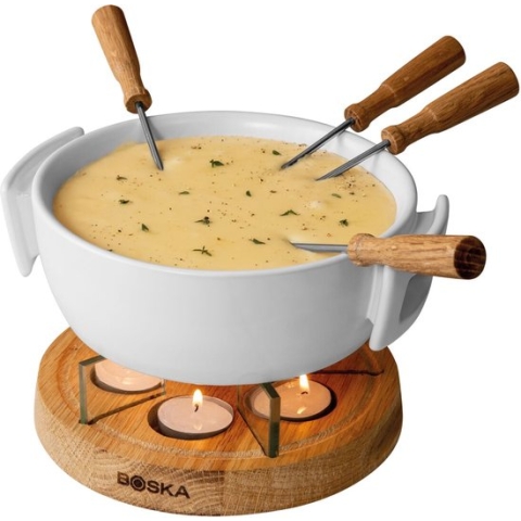 Boska Candlelight Fondue Twinkle  - Voor 1.200 gram Kaasfondue - 1,6 liter