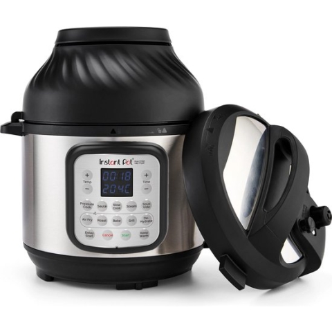 Instant Pot Duo Crisp 5,7L multicooker met airfryer 11-in-1 - snelkookpan - pressure cooker - rijstkoker - slowcooker - stomer - sous-vide