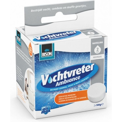 Bison Vochtvreter Ambiance Neutral Navul Tabs 2 x 100 gram