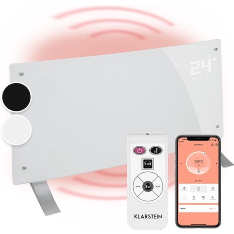 Bornholm Curved Smart convectieverwarming 2000 W app-bediening timer