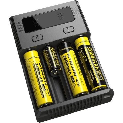 Nitecore New i4 batterij lader voor Li-ion/Nimh/Ni-Cd batterijen