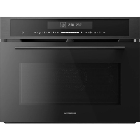Inventum IMC4535BT - Inbouw combi-oven - Hetelucht - Magnetron - Grill - 50 liter - 45 cm hoog - Tot 250°C - Zwart