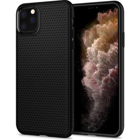 Spigen Liquid Air TPU iPhone 11 Pro Case - Zwart Bescherming