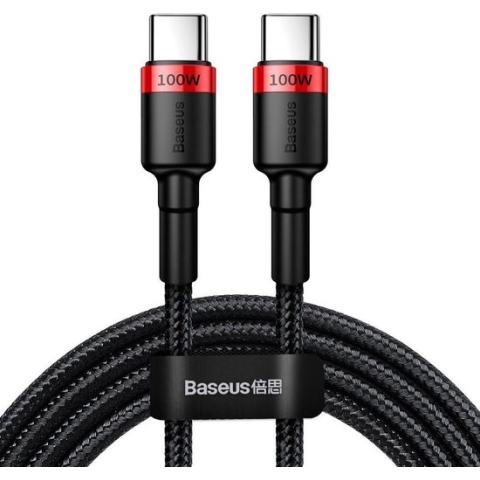 Baseus Cafule Series 100W PD2.0 Flash Charge USB-C Kabel 2m Rood