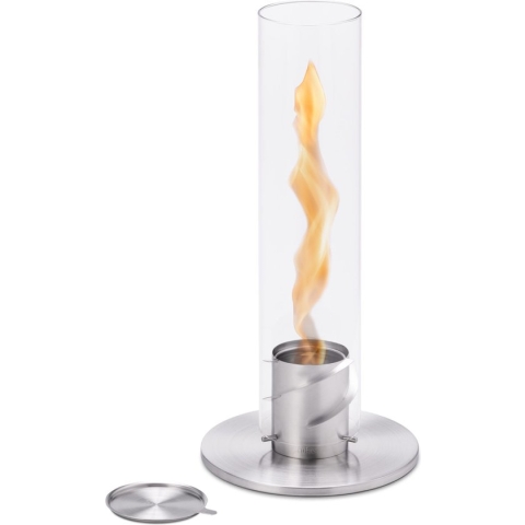Höfats Spin 90 - Tafelhaard - Zilver - Heater - RVS - Bio ethanol