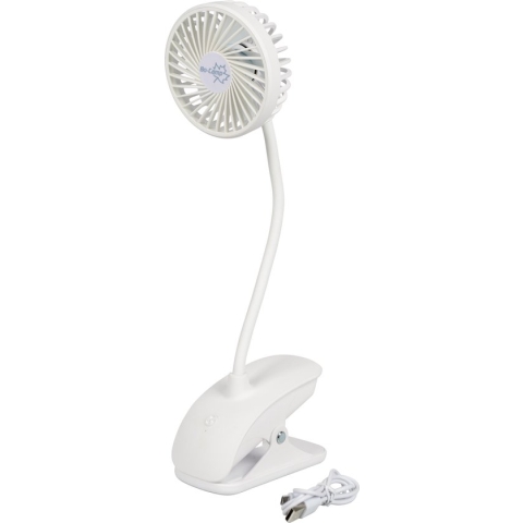Bo-Camp Tafelventilator met klem - Flex - ABS - Wit