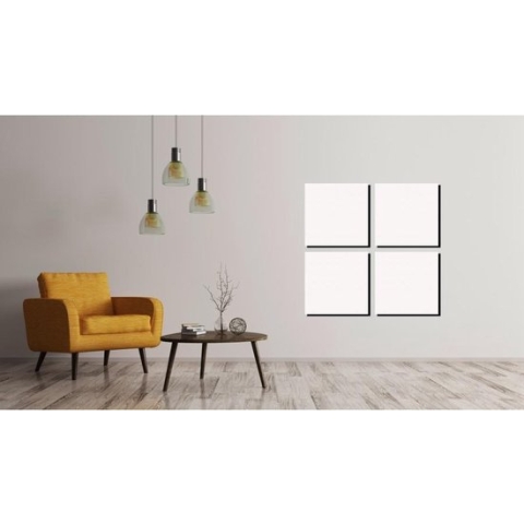 Ecaros metalen infrarood stralingspaneel 1250 Watt, systeemplafond plaat