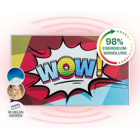 Wonderwall Air Art 60 infraroodverwarming 101x60cm 600W wandmontage afstandsbediening