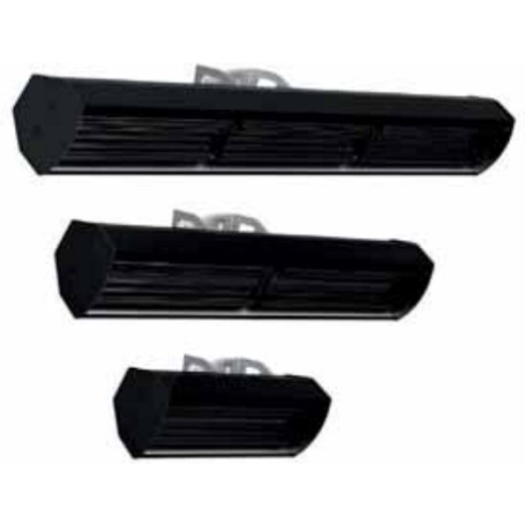 Welltherm HP infrarood heater classic zwart 650 watt met statief, voor ruimtes van 5 à 7 m²