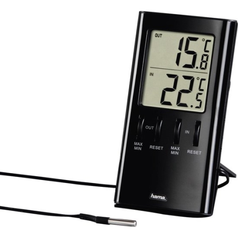 Hama Lcd-thermometer "T-350", zwart
