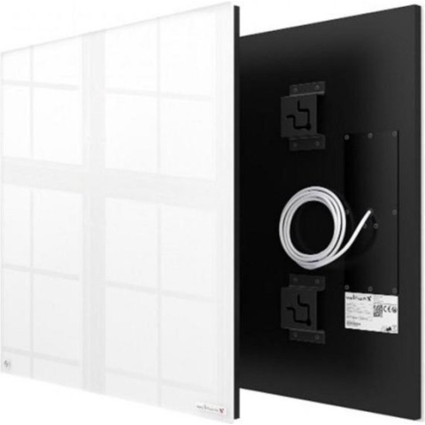 Hoog rendement infrarood stralingspaneel 625 Watt 40x150  cm wit glas zonder frame, Welltherm