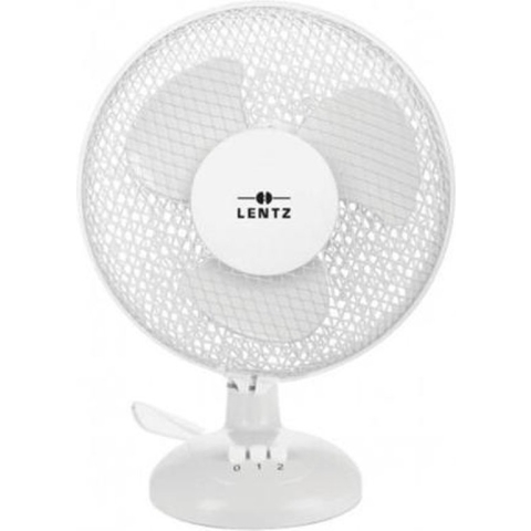 Lentz 80022 - Tafelventilator - Ø 23 cm - wit