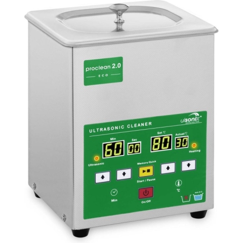 Ulsonix Ultrasoon reiniger - 2 liter - 60 W - Memory Quick Eco