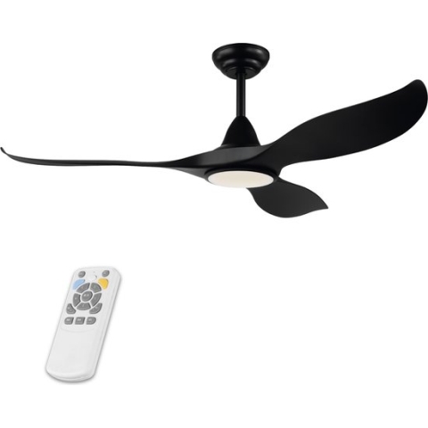 EGLO Cirali Plafondlamp met Ventilator - 132cm - DC-energy saving - Zwart - Dimbaar