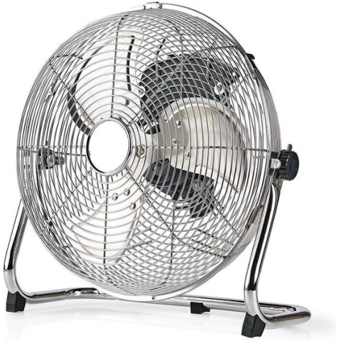 Vloerventilator Fertraso de Luxe ø 30 cm - verchroomd - 3 standen