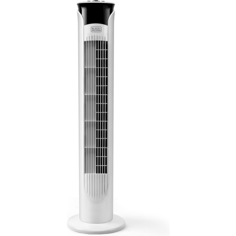 BLACK+DECKER Torenventilator BXEFT47E - 45 Watt - Geruisloos - Timer - Wit