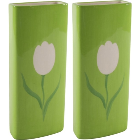 Svenska Living Radiatorbak luchtbevochtiger/waterverdamper - 2 st - 20 x 8 cm - porselein