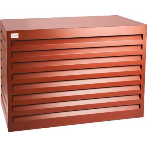 Evolar EVO-COVER-XLR - Airco & Warmtepomp Buitenunit Omkasting - Maat XL - 170 x 130 x 75 cm - Gepoedercoat - Aluminium - Hoogwaardige kwaliteit - Steenrood - RAL 8004