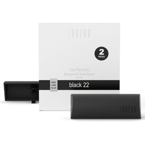 JANZEN Auto Parfum - Black 22 - Fris en Kruidig - 2 Stuks