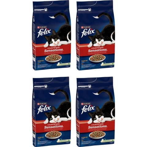 Felix Countryside Sensations - Kattenvoer - Rund, Kip & Groenten - 4 x 4kg