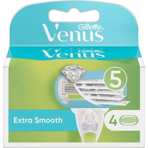 Gillette - Venus - Extra Smooth - Scheermesjes/Navulmesjes - 4 Stuks