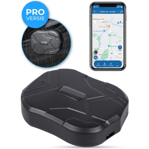 Nuvance - GPS Tracker met App - voor Auto - Fiets - Koffer - 1440 uur Batterijduur - IP66 Waterdicht - Track and Trace