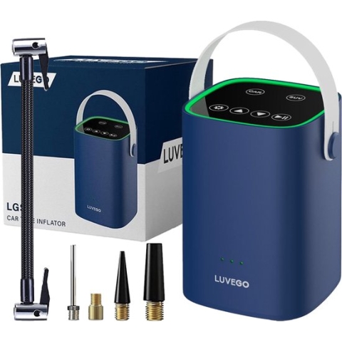LUVEGO Compressor Bandenpomp - Draagbare lucht compressor - Draadloos met ingebouwde batterij - 10.3 BAR