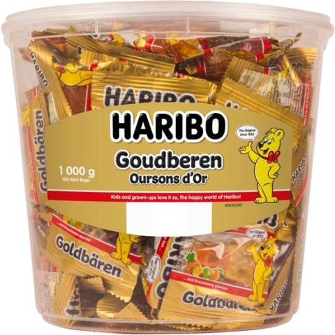 Haribo Silo Zakjes Goudbeertjes 100 stuks
