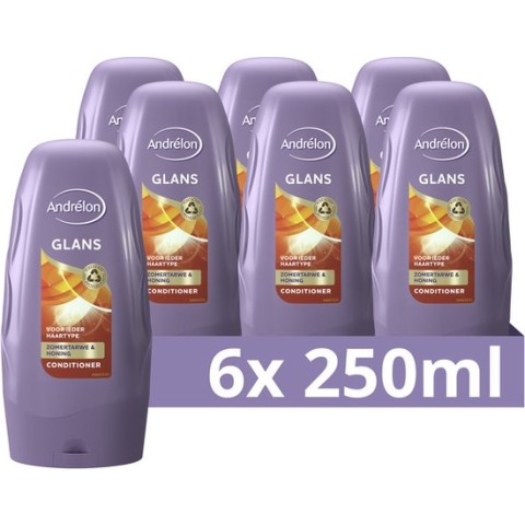 Andrélon Classic Glans Zomer Tarwe Conditioner - 6 x 250 ml - Voordeelverpakking