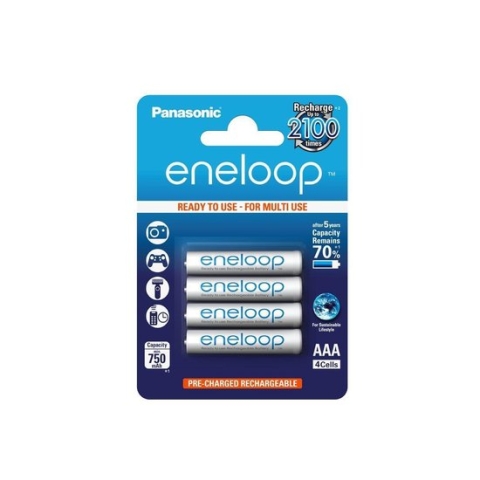 Panasonic Eneloop Micro AAA 750 mAh - 4 stuks