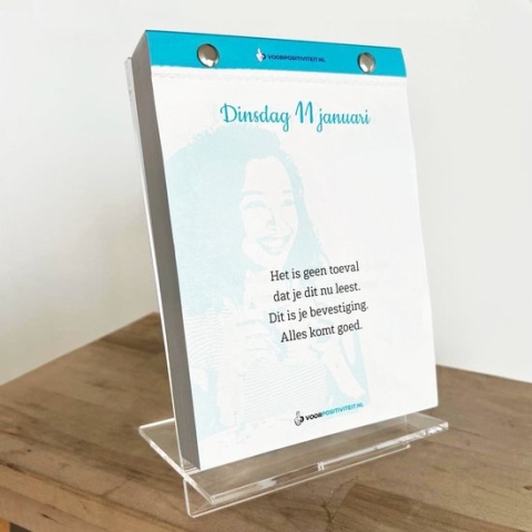 Scheurkalender standaard - plexiglas - universeel - scheurkalender houder - duurzaam - scheurkalender 2024