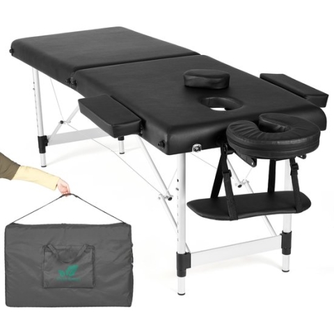 Vivid Green Massagetafel - Inklapbaar - Max Draagvermogen 230 KG - 8 Hoogtestanden - Behandelbank - Behandeltafel - Bed - Incl. Opbergtas