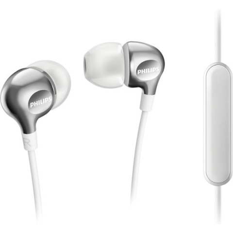 Philips SHE3705WT/00 hoofdtelefoon met microfoon - stereofonisch - In-ear - Wit