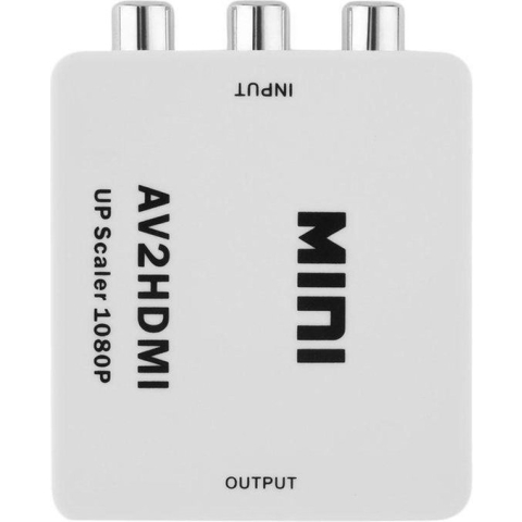 Tulp naar HDMI Converter - AV / Composiet RCA To HDMI Audio Video Kabel Adapter - Wit