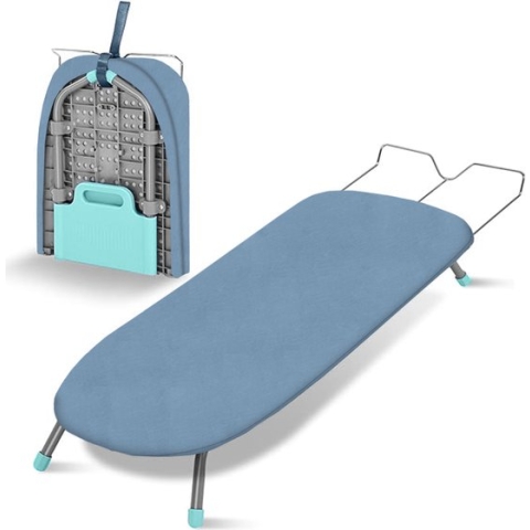 Villux Opvouwbare Strijkplank - Reis Tafelstrijkplank - Mini & Inklapbaar - Kleine Strijkplank - 83cm x 31cm x 12cm